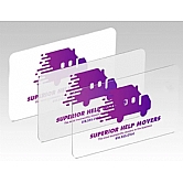 2"x3.5" Business Cards White Plastic
